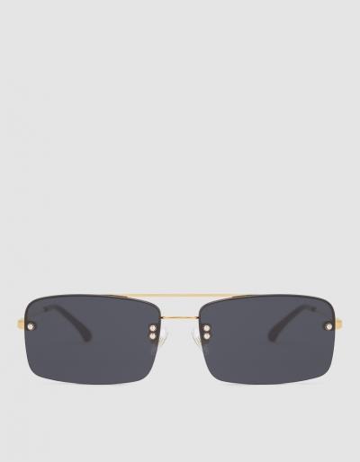 Dries Van Noten Sunglasses In Gold/black
