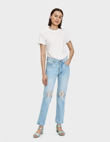 Bliss And Mischief Song Of The West Denim In White