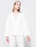 Matin Twill Top In Winter White