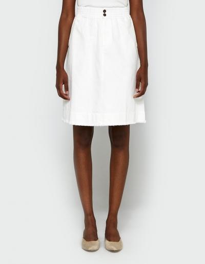 Stelen Shift Skirt In Off White