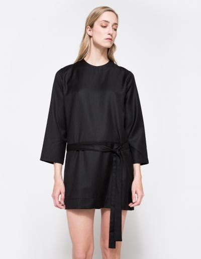 Matin Pinstripe Tie Dress