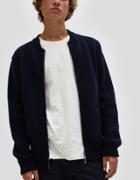 A.p.c. Belfast Sweater Jacket In Dark Navy