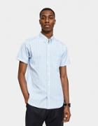 Comme Des Gar Ons Shirt Small Short Sleeve Stripe Double Button