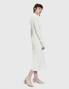 Organic By John Patrick Mock Neck Rib Dress In Off White