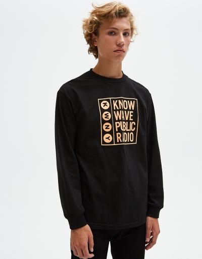 Know Wave Public Long-sleeve Tee In Black