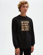 Know Wave Public Long-sleeve Tee In Black