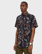 Engineered Garments Pop Up Bd Shirt In Dark Navy Floral