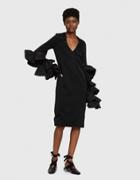 Ellery Molotov V-neck Frill Dress