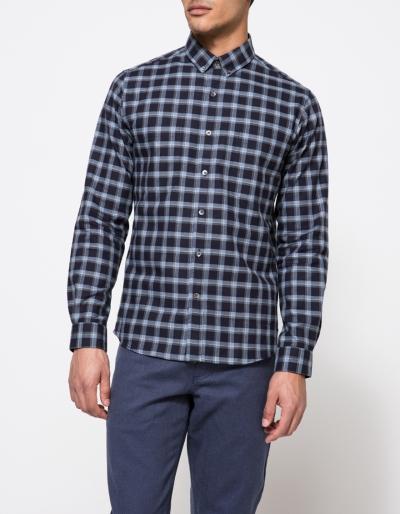 Patrik Ervell Blue Plaid Flannel Work