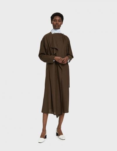 Lemaire Asymmetrical Wrap Dress
