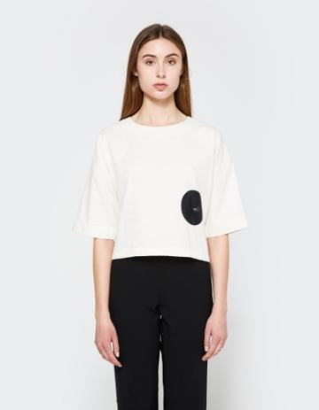 Caron Callahan Walsh Top In Voile Ivory