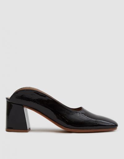 Alumnae Mule On Flared Heel