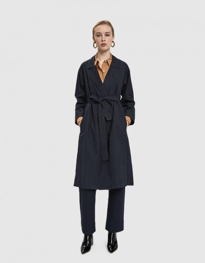 Jesse Kamm Water Cloth Trench In Navy