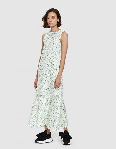 Creatures Of Comfort Lawrence Dress In Yellow Floral