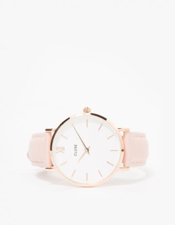 Cluse Minuit Rose Gold White/pink
