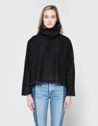 Ashley Rowe Fitted Turtleneck In Black