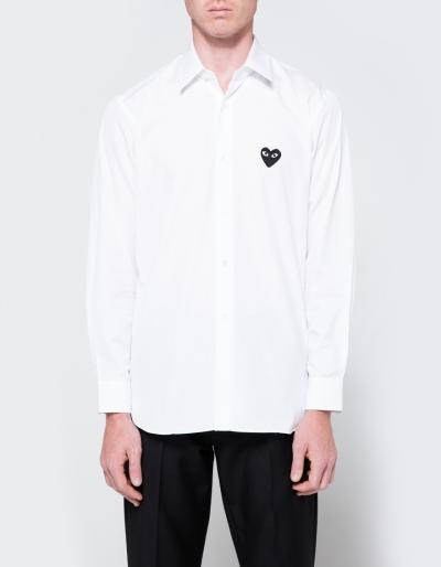 Comme Des Gar Ons Play Play Shirt Black Heart