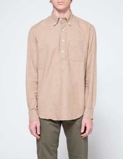 Gitman Brothers Vintage Popover Flannel In Toast