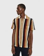 Cmmn Swdn Wes Knitted Shirt In Burgundy