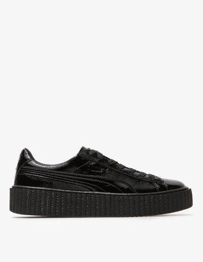 Puma Wrinkled Patent Creeper In Black