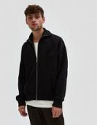 Lemaire Zipped Sweatshirt In Black