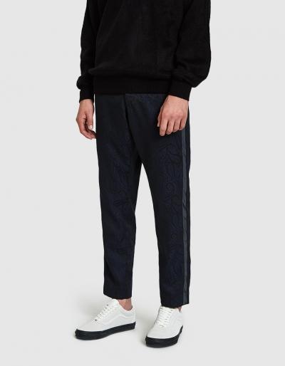 Maiden Noir Wool Paisley Trouser