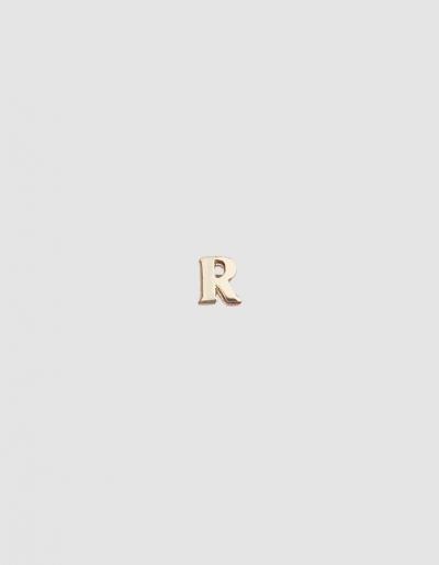 Loren Stewart Single Alphabet Stud Earring In R