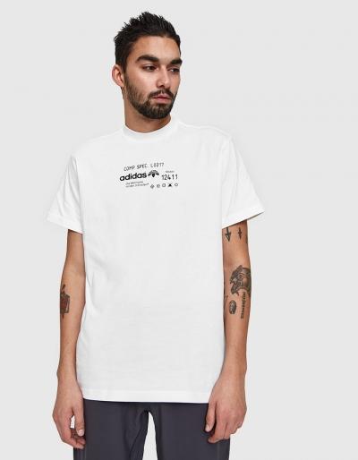 Adidas X Alexander Wang Aw Graphic Tee In Core White