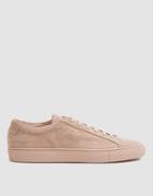 Common Projects Original Achilles Low Suede Sneaker In Blush