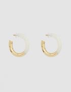 Lizzie Fortunato Summer Of Love Hoops In Ivory