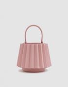 Mlouye Mini Pleated Lantern Bag In Pink Cloud