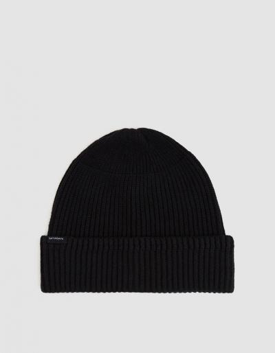 Saturdays Nyc 1x1 Rib Beanie In Black