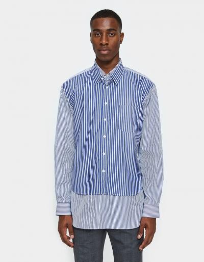 Comme Des Gar Ons Shirt Yarn Dyed Cotton Poplin