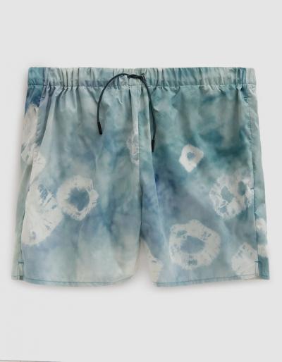 Acne Studios Perry Printed Swim Trunks In Teal
