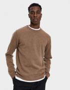 Norse Projects Sigfred Lambswool Sweater In Camel