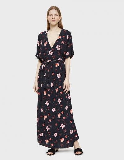Just Female Olivia Maxi Dress In Roses