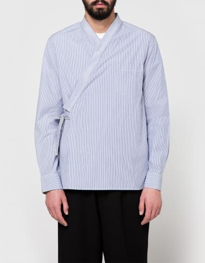 3.1 Phillip Lim Ls Kimono Shirt With Floral Embroidery
