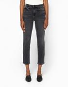 T By Alexander Wang High Rise Jeans In Grey Fade