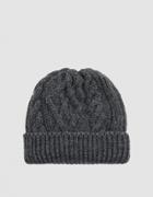 Thom Browne Aran Cable Knit Hat In