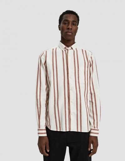Ymc Dean Button Down Shirt In Orange