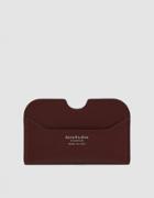 Acne Studios Elmas Card Holder In Burgundy