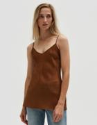Organic By John Patrick Bias Camisole In Amber
