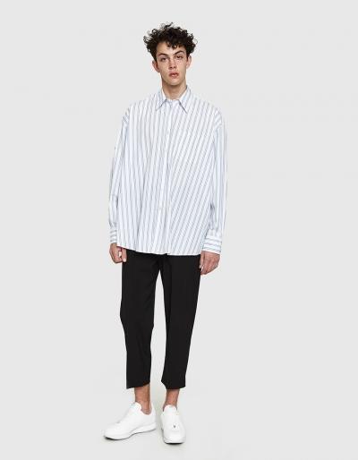 Our Legacy Borrowed Classic Shirt In White Blue