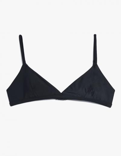 Matteau Swim Tri Crop Top In Black