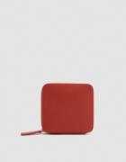 Baggu Square Wallet In Brick Red