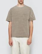 Beams Plus Heathered Crew Pocket Tee In Coyote