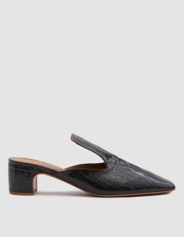 By Far Shoes Alexa Lizard Embossed