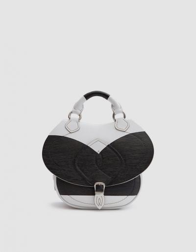 Maison Margiela Small Shoulder Bag In White/black
