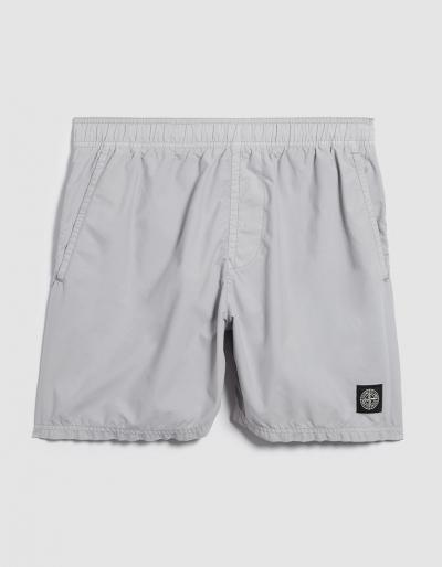 Stone Island Brushed Nylon Swim Shorts In