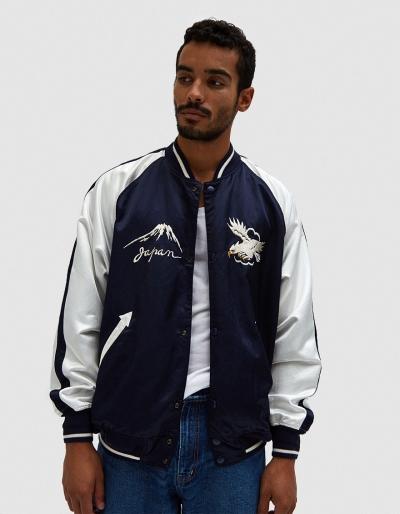 Beams Japan Beams Japan Reversible Souvenir Jacket In Navy
